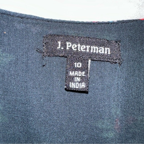 The J. Peterman Company 100% Cotton Floral Lightweight Lined Maxi Dress Size 10 - Picture 4 of 6